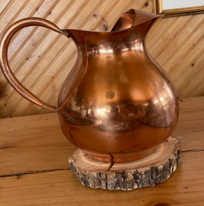 Large Tagus copper jug, water pitcher Dinnissen Design Co. Ltd